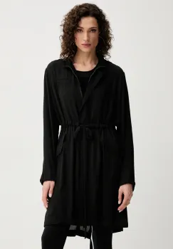 Silvian Heach hanorac LOSOVA femei, culoarea negru, de tranzitie, GPP25251PK imagine