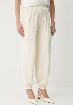 Silvian Heach pantaloni de trening din bumbac TENAGE culoarea bej, uni, GPP25104PA imagine