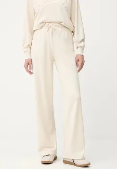 Silvian Heach pantaloni de trening MOUJANE culoarea bej, uni, GPA25050PA imagine