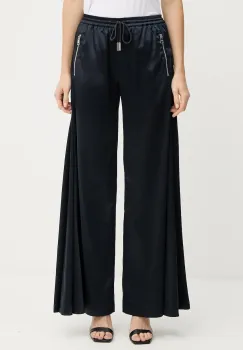 Silvian Heach pantaloni JONY culoarea bleumarin, lat, high waist, GPA25161PA imagine