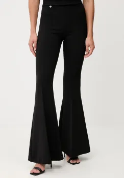 Silvian Heach pantaloni MEDINA culoarea negru, evazati, high waist, GPA25166PA imagine