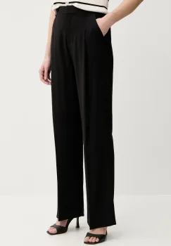 Silvian Heach pantaloni NIEVA culoarea negru, drept, high waist, GPP25374PA imagine