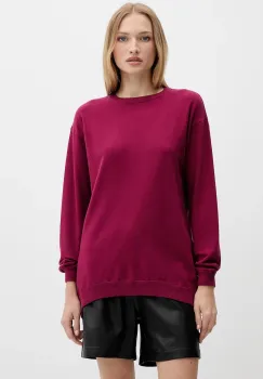 Silvian Heach pulover BENITEZ culoarea bordo, GPA25553MA imagine