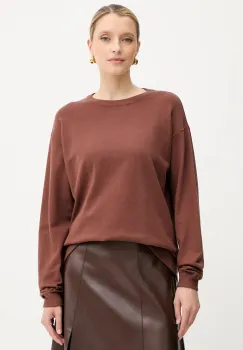 Silvian Heach pulover BENITEZ culoarea maro, GPA25553MA imagine