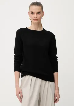 Silvian Heach pulover din amestec de lana PICOULANE culoarea negru, GPA25233MA imagine