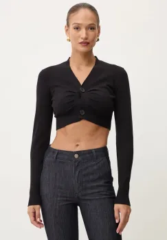 Silvian Heach pulover HELIMO femei, culoarea negru, light, GPA24331CD imagine