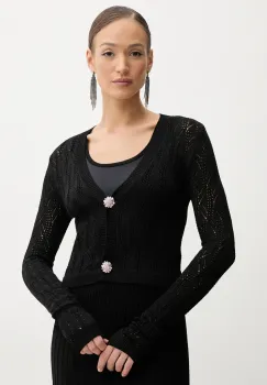 Silvian Heach pulover ILCENI femei, culoarea negru, light, GPP25303CD imagine