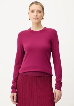 Silvian Heach pulover LETALO culoarea bordo, light, GPA25038MA imagine