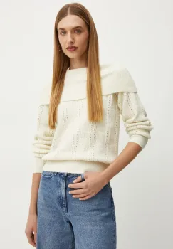 Silvian Heach pulover ROJAS femei, culoarea bej, GPA24250MA imagine