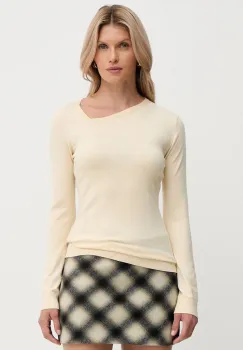 Silvian Heach pulover SELMANE culoarea bej, GPA25557TS imagine