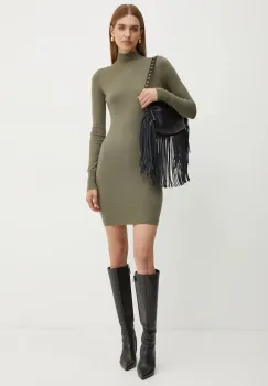 Silvian Heach rochie BENEL culoarea verde, mini, mulata, GPA24307VE imagine