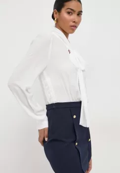 Silvian Heach rochie culoarea alb, mini, mulata imagine