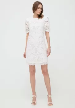 Silvian Heach rochie culoarea alb, mini, mulata imagine