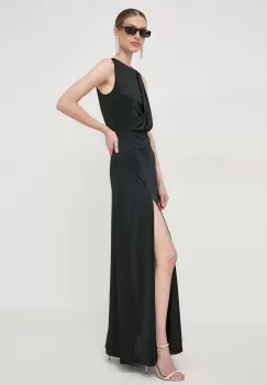 Silvian Heach rochie culoarea negru, maxi, drept imagine