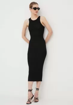 Silvian Heach rochie culoarea negru, maxi, mulata imagine