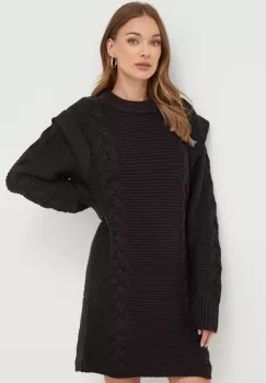 Silvian Heach rochie culoarea negru, mini, drept imagine