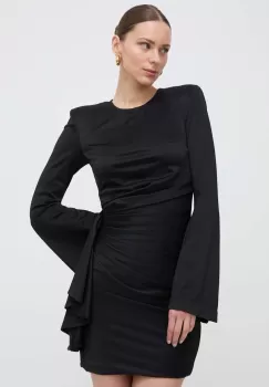 Silvian Heach rochie culoarea negru, mini, mulata imagine
