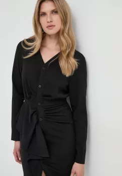 Silvian Heach rochie culoarea negru, mini, mulata imagine