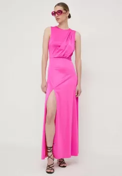 Silvian Heach rochie culoarea roz, maxi, drept imagine