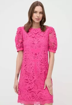 Silvian Heach rochie culoarea roz, mini, mulata imagine