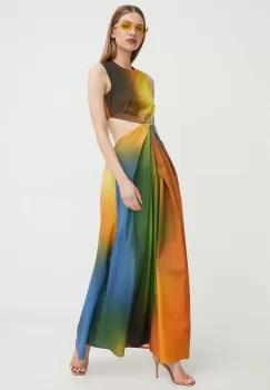 Silvian Heach rochie din bumbac maxi, evazati imagine