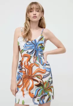 Silvian Heach rochie din bumbac mini, evazati imagine