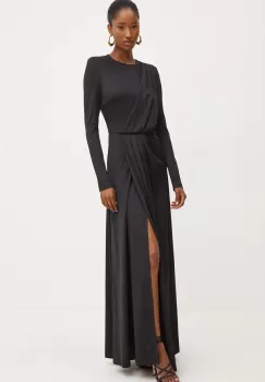 Silvian Heach rochie GASNSKY culoarea negru, maxi, evazati, GPA24282VE imagine