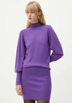 Silvian Heach rochie IKUR culoarea violet, midi, mulata, GPA24153VE imagine