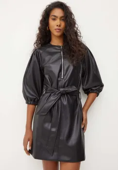 Silvian Heach rochie KLIN culoarea negru, mini, evazati, GPA24043VE imagine