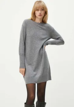 Silvian Heach rochie LUTIG culoarea gri, mini, drept, GPA24278VE imagine