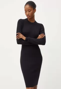 Silvian Heach rochie MARIT culoarea negru, mini, mulata, GPA24275VE imagine