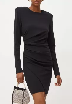 Silvian Heach rochie OLEMIA culoarea negru, mini, mulata, GPA24041VE imagine