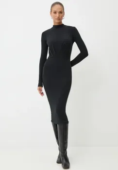 Silvian Heach rochie VILIA culoarea negru, mini, mulata, GPA24122VE imagine