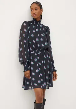 Silvian Heach rochie WYLUDDA culoarea negru, mini, evazati, GPA24127VE imagine