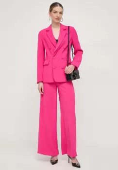 Silvian Heach sacou culoarea roz, cu doua randuri de nasturi, neted imagine