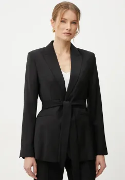Silvian Heach sacou TRAU culoarea negru, un singur rand de nasturi, neted, GPP25398GC imagine