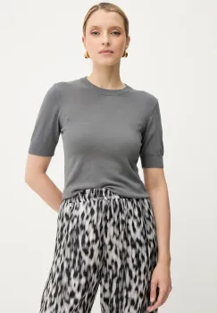 Silvian Heach tricou ATLAM culoarea gri, GPA25040MA imagine