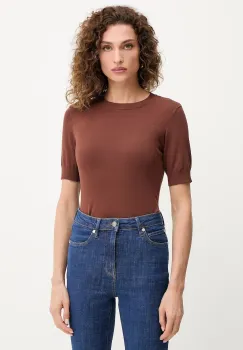 Silvian Heach tricou ATLAM culoarea maro, GPA25040MA imagine