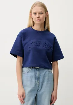 Silvian Heach tricou BRINGAM femei, culoarea albastru marin, GPP25118FE imagine