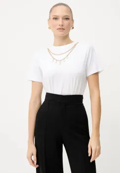 Silvian Heach tricou din bumbac BENSOULA culoarea alb, GPA25130TS imagine