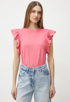 Silvian Heach tricou din bumbac BEYE femei, culoarea roz, GPP25186TS imagine