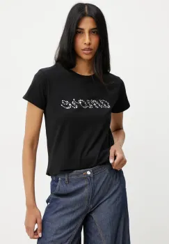Silvian Heach tricou GOREMI femei, culoarea negru, GPP25430TS imagine