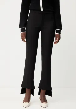 Simona Corsellini pantaloni culoarea negru, drept, medium waist, A25CPPA00701 imagine