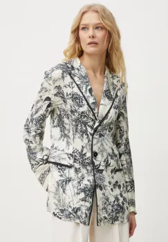 Simona Corsellini sacou culoarea bej, un singur rand de nasturi, modelator, P25CPGI003 imagine