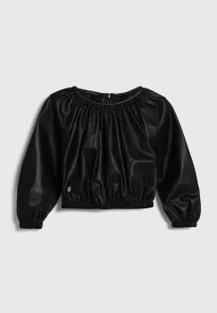 Sisley bluza copii culoarea negru imagine