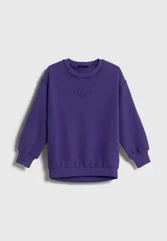 Sisley bluza copii culoarea violet, neted imagine