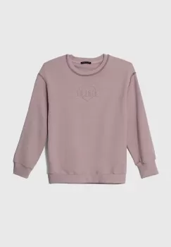 Sisley bluza copii culoarea violet, neted imagine