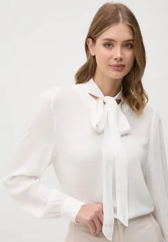 Sisley bluza femei, culoarea alb, neted, 5ZMZLQ07X imagine