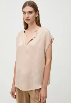 Sisley bluza femei, culoarea bej, modelator, 57U5LQ07Q imagine