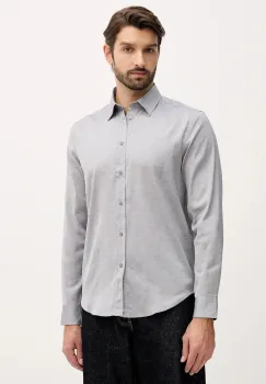 Sisley camasa culoarea gri, cu guler clasic, regular, 5EY3SQ049 imagine